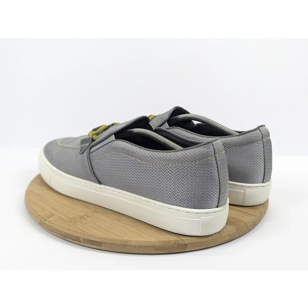 Mens 13 Donald Pliner Shoes Andor Bit‎ Sneakers Gray Green Slip On Loafer